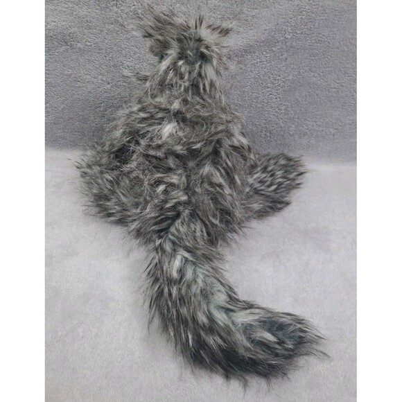 Jellycat Plush Arnie Anteater Retired Stuffed Animal Toy Shaggy Grey Gray Fur - Picture 4 of 11